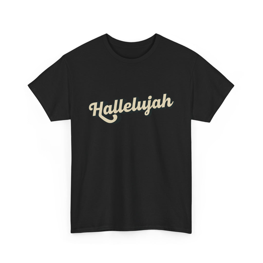 Hallelujah Praise and Worship Christian Faith Tee, Inspirational T-Shirt, Faith-Based Apparel, Church Outing Wear, Christian Gift, Everyday Comfort
