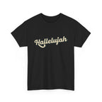 Hallelujah Praise and Worship Christian Faith Tee, Inspirational T-Shirt, Faith-Based Apparel, Church Outing Wear, Christian Gift, Everyday Comfort
