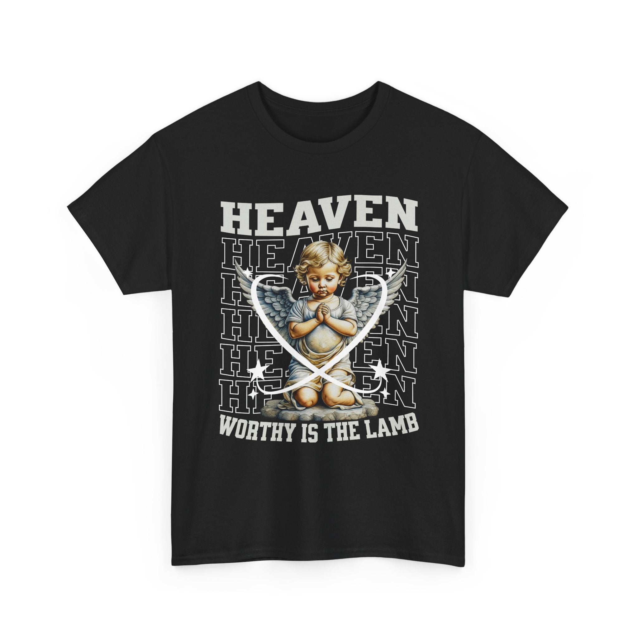Heaven Worthy Is the Lamb Tee - Religious Apparel, Spiritual Gifts, Christian T-Shirt, Inspirational Clothing