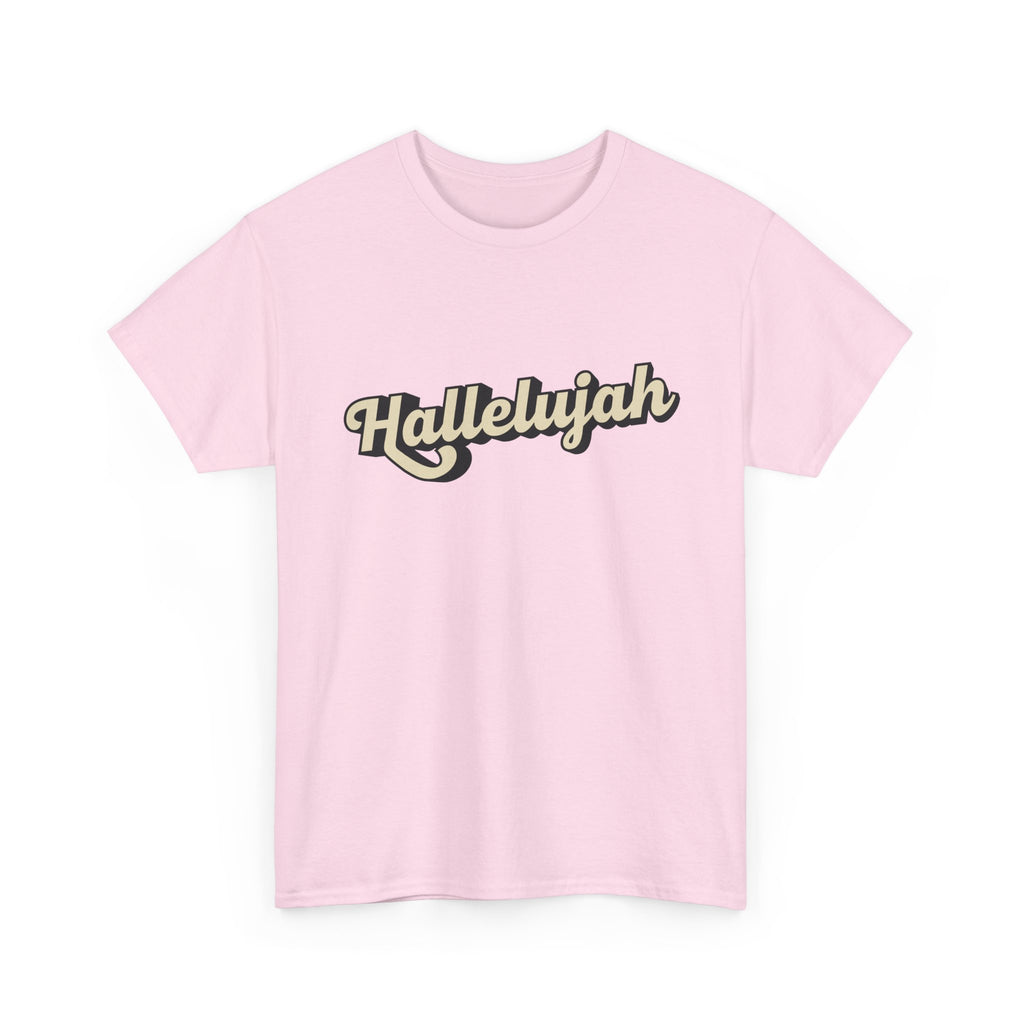 Hallelujah Praise and Worship Christian Faith Tee, Inspirational T-Shirt, Faith-Based Apparel, Church Outing Wear, Christian Gift, Everyday Comfort