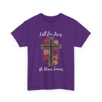 Fall for Jesus He Never Leaves Tee - Faith-Based Apparel for Fall, Religious Gift, Christian T-Shirt, Inspirational Clothing, [...]