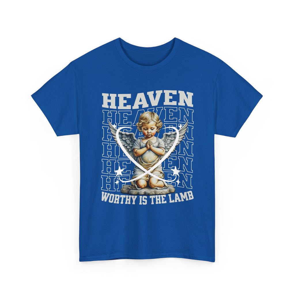 Heaven Worthy Is the Lamb Tee - Religious Apparel, Spiritual Gifts, Christian T-Shirt, Inspirational Clothing