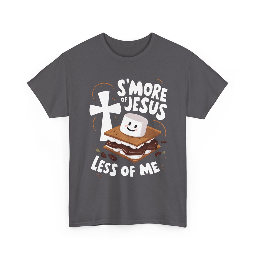 S’More of Jesus Less of Me Tee, Faith Tee, Faith T-Shirt, Christian Humor Apparel, Summer Camp Top, Gift for Believers