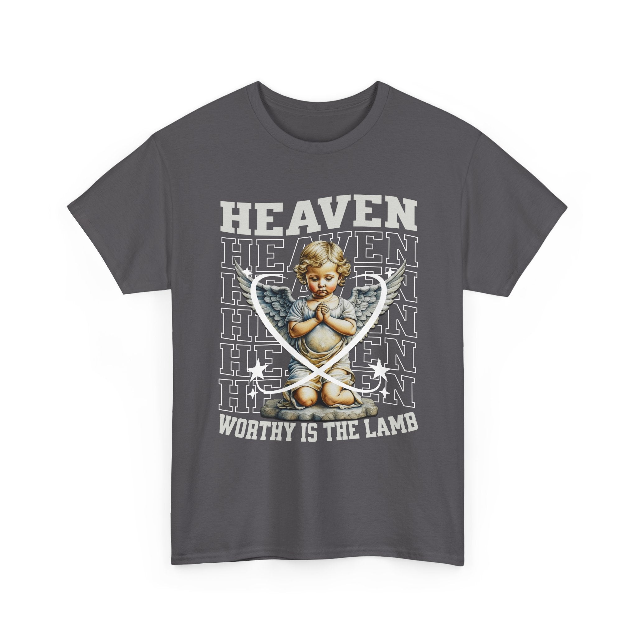 Heaven Worthy Is the Lamb Tee - Religious Apparel, Spiritual Gifts, Christian T-Shirt, Inspirational Clothing