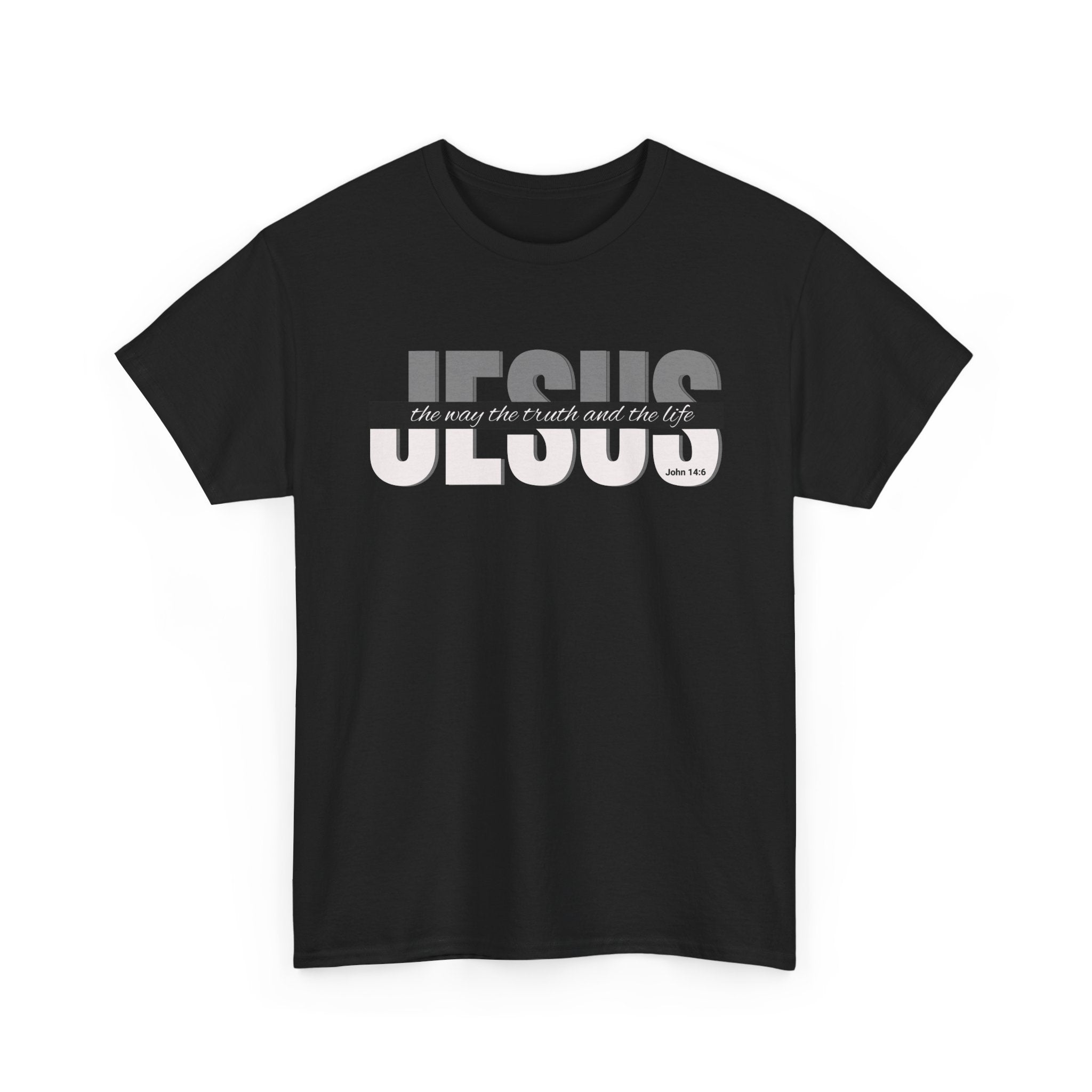 Jesus Christian T-Shirt – “The Way, The Truth, The Life”, Casual Christianity T-Shirt, Comfortable Cotton Shirt, Inspirational Gift for Believers, Everyday Wear Top