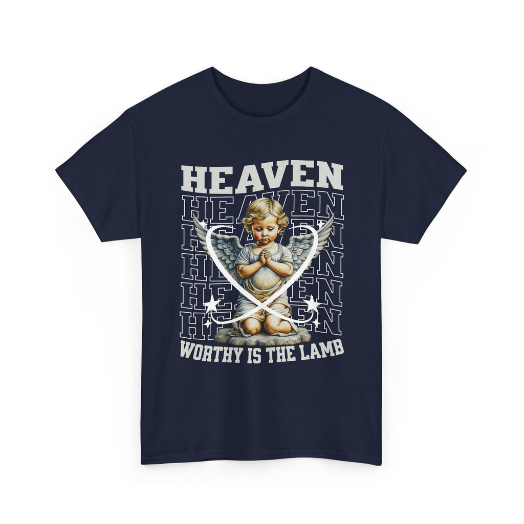 Heaven Worthy Is the Lamb Tee - Religious Apparel, Spiritual Gifts, Christian T-Shirt, Inspirational Clothing