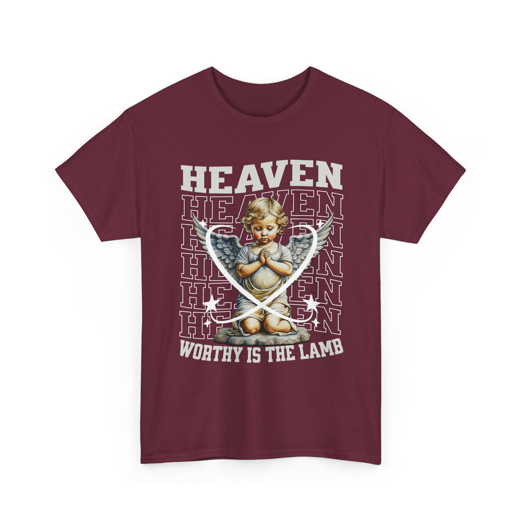 Heaven Worthy Is the Lamb Tee - Religious Apparel, Spiritual Gifts, Christian T-Shirt, Inspirational Clothing