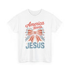 America Needs Jesus Tee with 'America Needs Jesus' Design - Faith-Based Gift, Christian Apparel, Inspirational Shirt, Holiday Wear, [...]