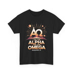 I Am the Alpha and the Omega Faith Tee, Faith-Based T-Shirt, Spiritual Gift, Revelation 1:8 Quote, Stylish Faith Apparel