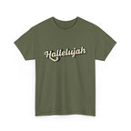 Hallelujah Praise and Worship Christian Faith Tee, Inspirational T-Shirt, Faith-Based Apparel, Church Outing Wear, Christian Gift, Everyday Comfort