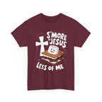 S’More of Jesus Less of Me Tee, Faith Tee, Faith T-Shirt, Christian Humor Apparel, Summer Camp Top, Gift for Believers