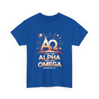 I Am the Alpha and the Omega Faith Tee, Faith-Based T-Shirt, Spiritual Gift, Revelation 1:8 Quote, Stylish Faith Apparel