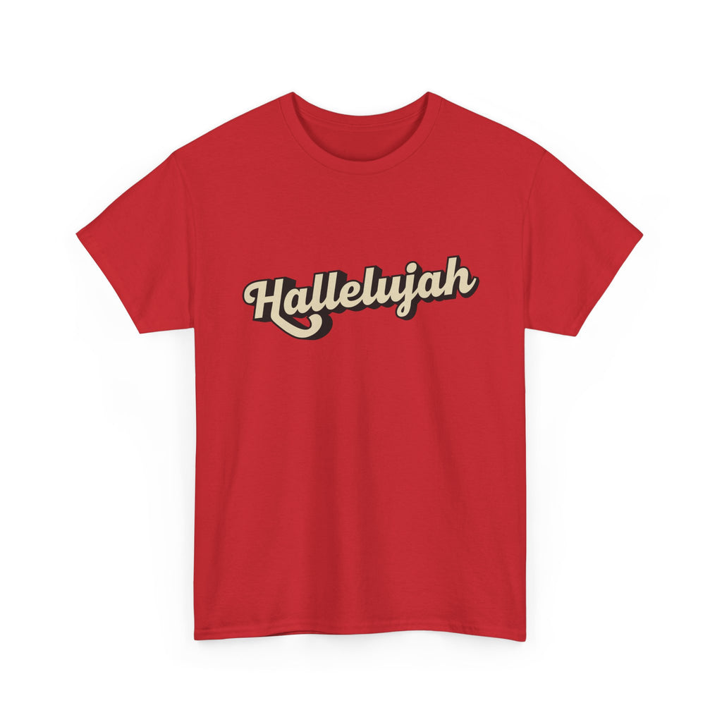 Hallelujah Praise and Worship Christian Faith Tee, Inspirational T-Shirt, Faith-Based Apparel, Church Outing Wear, Christian Gift, Everyday Comfort