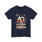 I Am the Alpha and the Omega Faith Tee, Faith-Based T-Shirt, Spiritual Gift, Revelation 1:8 Quote, Stylish Faith Apparel
