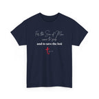 For The Son of Man Came to Seek and Save the Lost Tee, Christian Faith Shirt, Casual Everyday Wear, Gift for Believers, Simple Aesthetic Tee