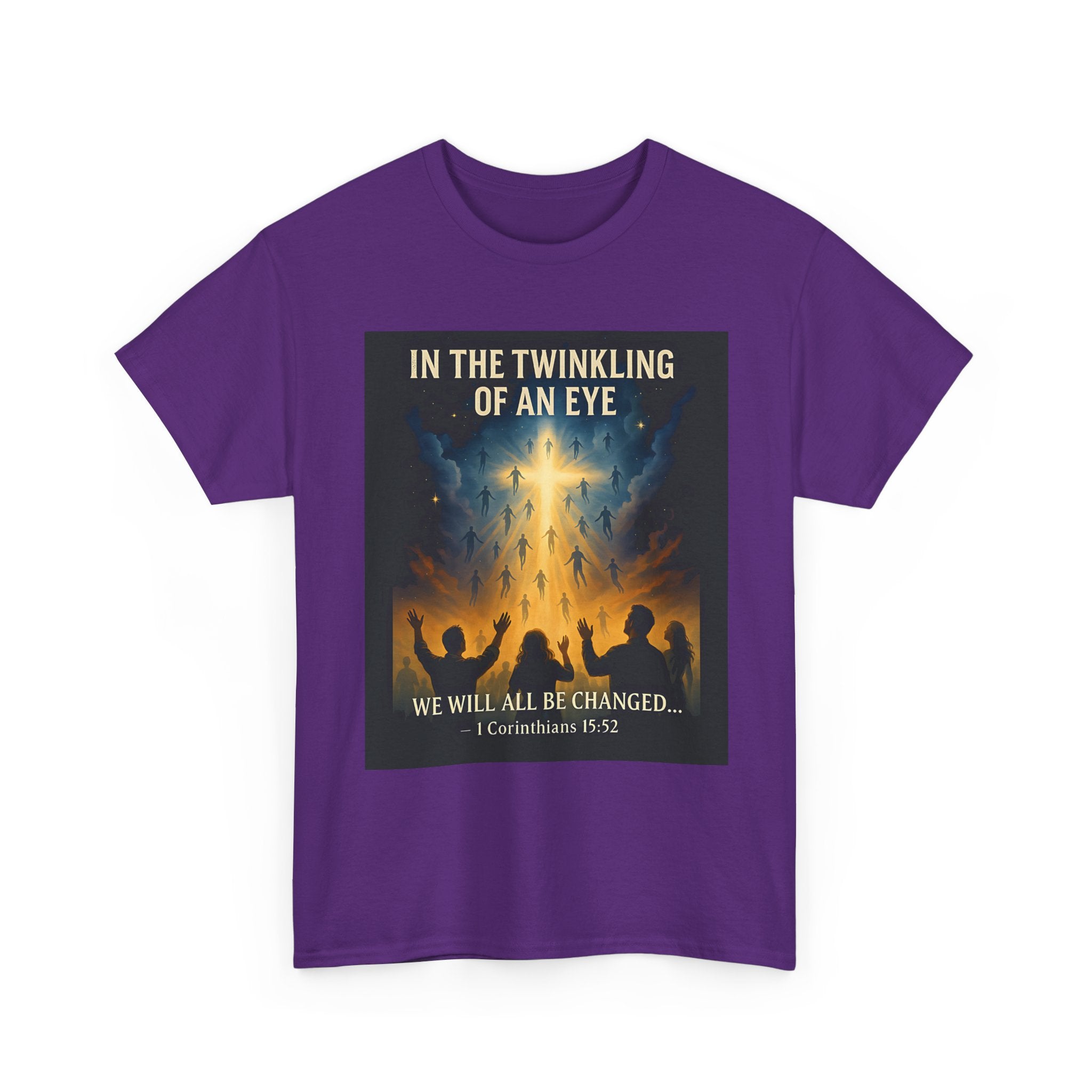 In the Twinkling of an Eye Christian Rapture T-Shirt, Faith Shirt, Unisex Cotton T-Shirt, Bible Verse Apparel, Spiritual Gift, Casual Wear, Religious Top