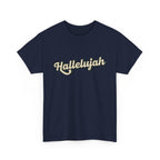 Hallelujah Praise and Worship Christian Faith Tee, Inspirational T-Shirt, Faith-Based Apparel, Church Outing Wear, Christian Gift, Everyday Comfort