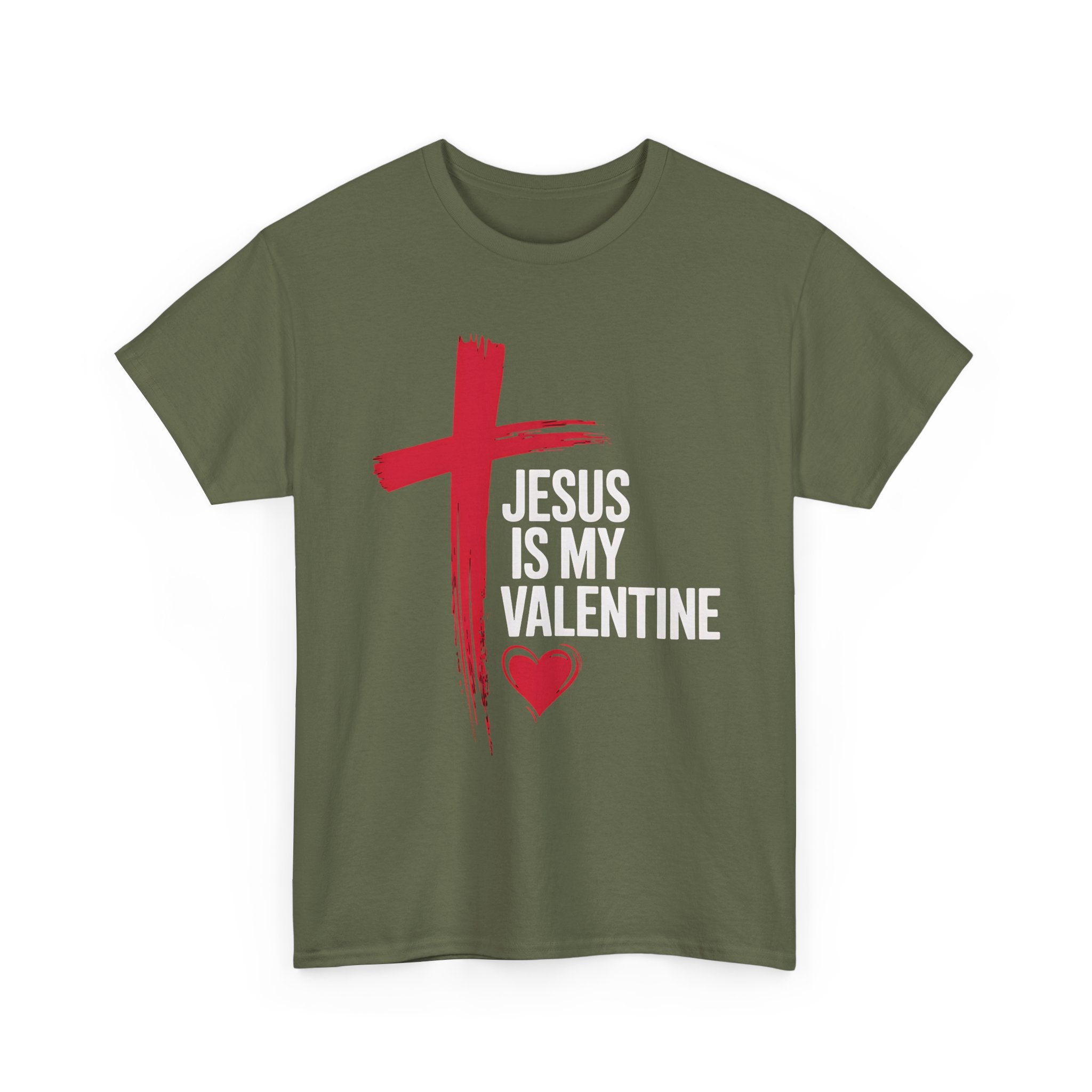 Jesus Is My Valentine Christian T-Shirt, Faith & Love Valentine’s Day Shirt, Religious Apparel, Valentine's Day Gift, Faith-Based Fashion