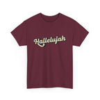 Hallelujah Praise and Worship Christian Faith Tee, Inspirational T-Shirt, Faith-Based Apparel, Church Outing Wear, Christian Gift, Everyday Comfort