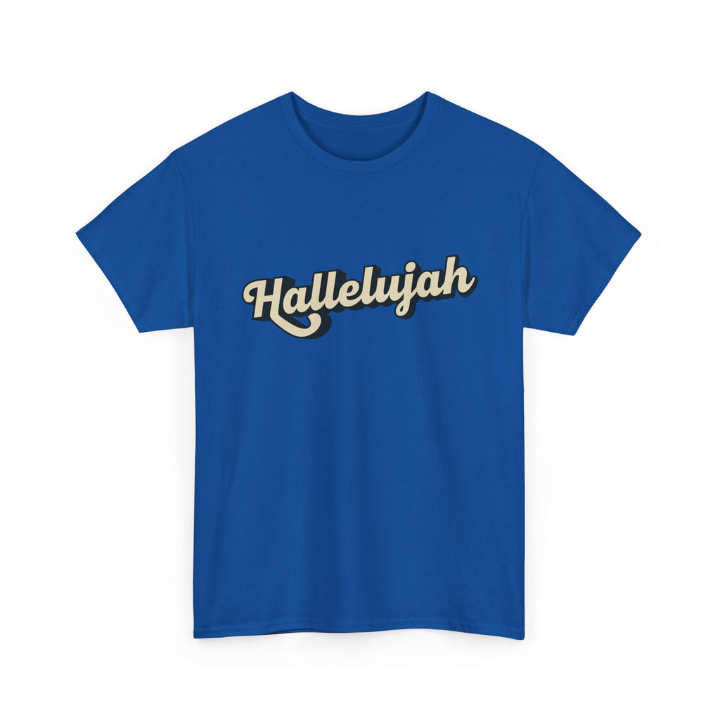 Hallelujah Praise and Worship Christian Faith Tee, Inspirational T-Shirt, Faith-Based Apparel, Church Outing Wear, Christian Gift, Everyday Comfort