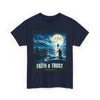 Faith and Trust T-Shirt – Matthew 14:22-33 Jesus Walking on Water Christian Tee, Motivational Gift, Spiritual Apparel, Casual Wear, Everyday Style