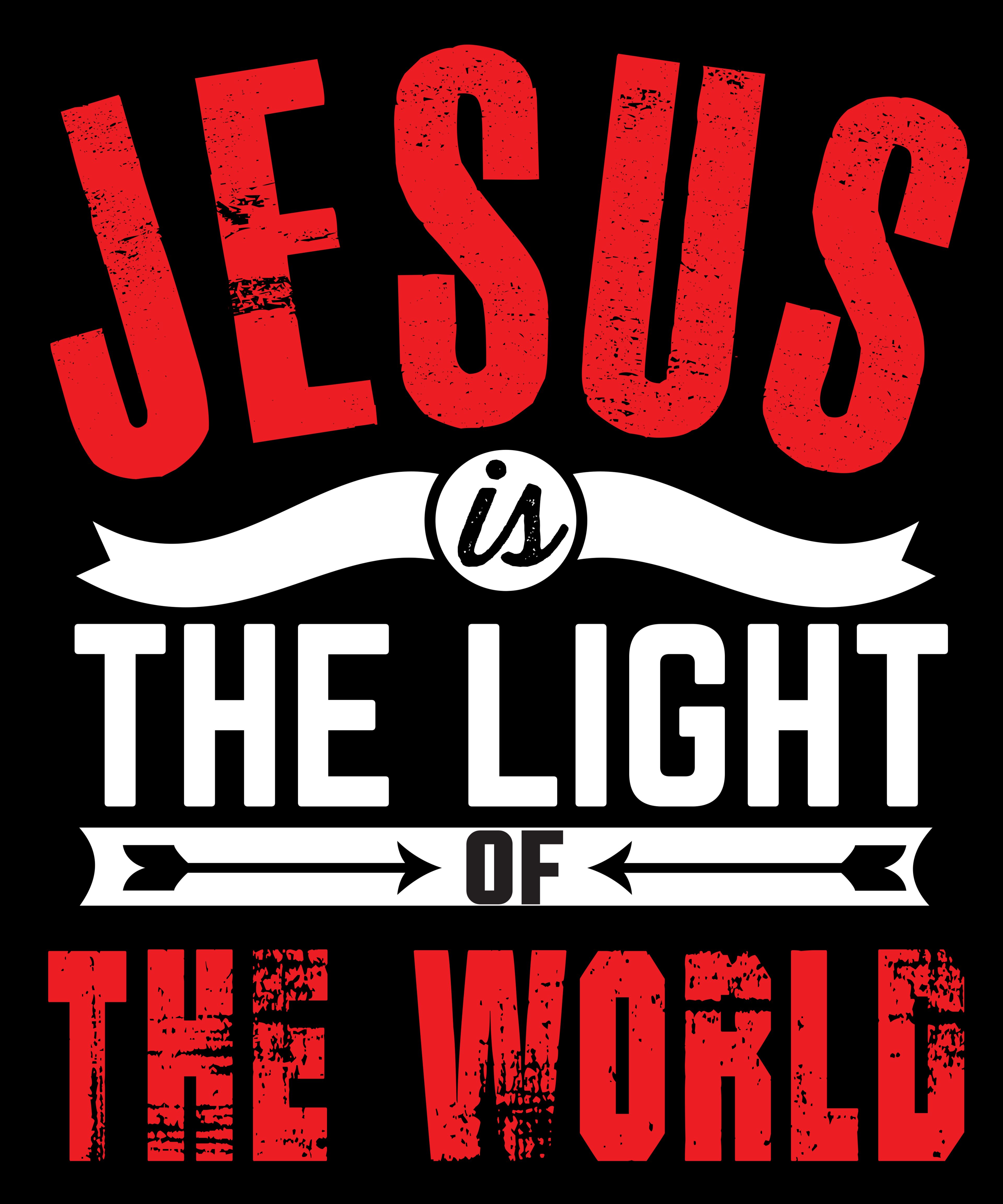 Jesus Is the Light of the World PNG Digital Download