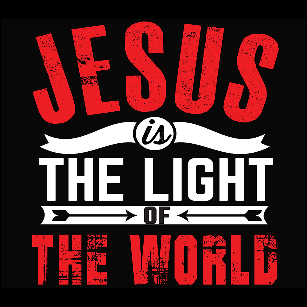 Jesus Is the Light of the World PNG Digital Download