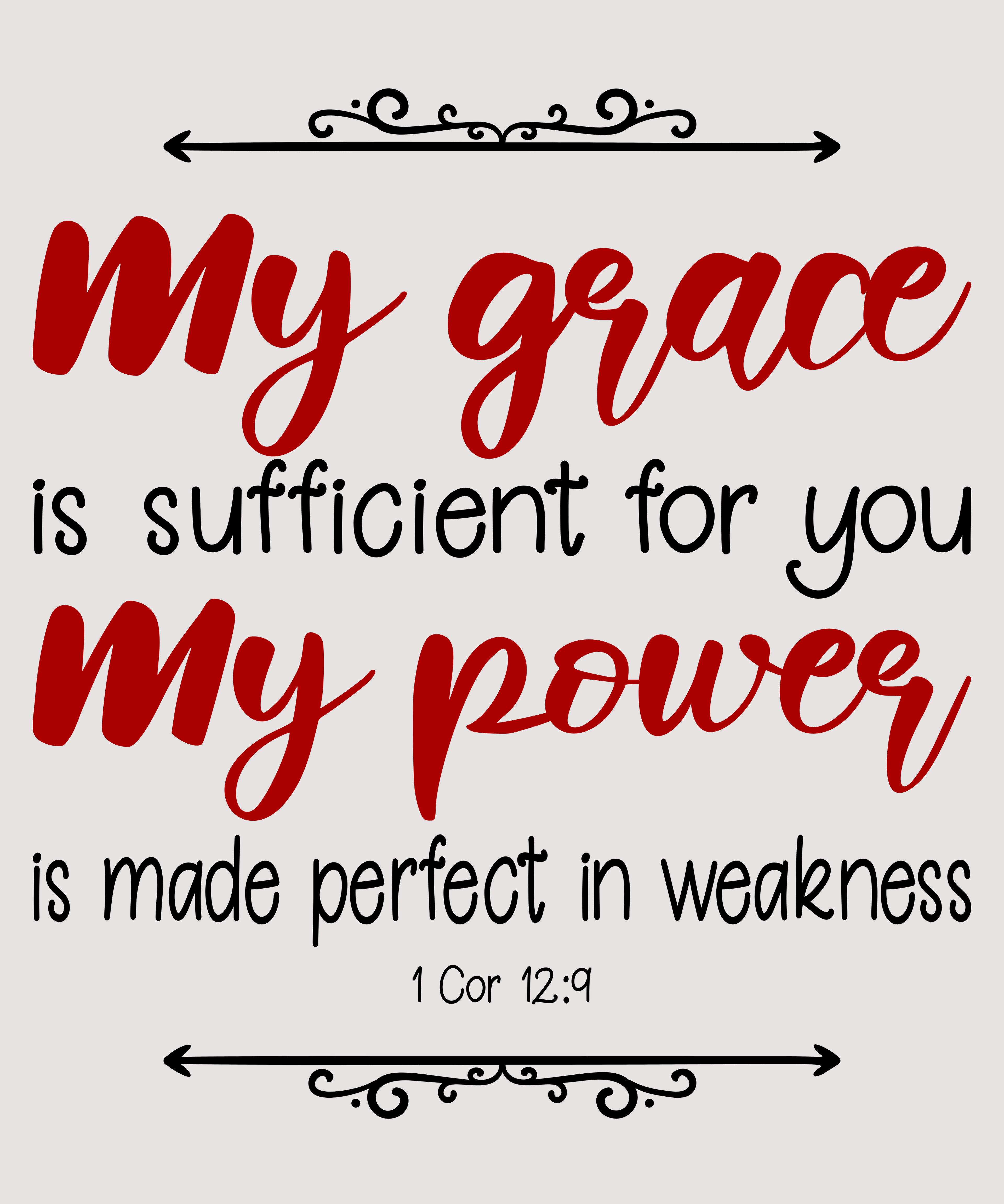 My Grace is Sufficient For You Digital Download