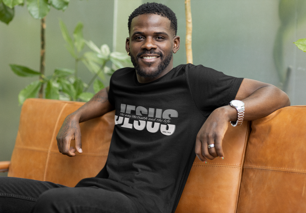 Jesus Christian T-Shirt – “The Way, The Truth, The Life”, Casual Christianity T-Shirt, Comfortable Cotton Shirt, Inspirational Gift for Believers, Everyday Wear Top
