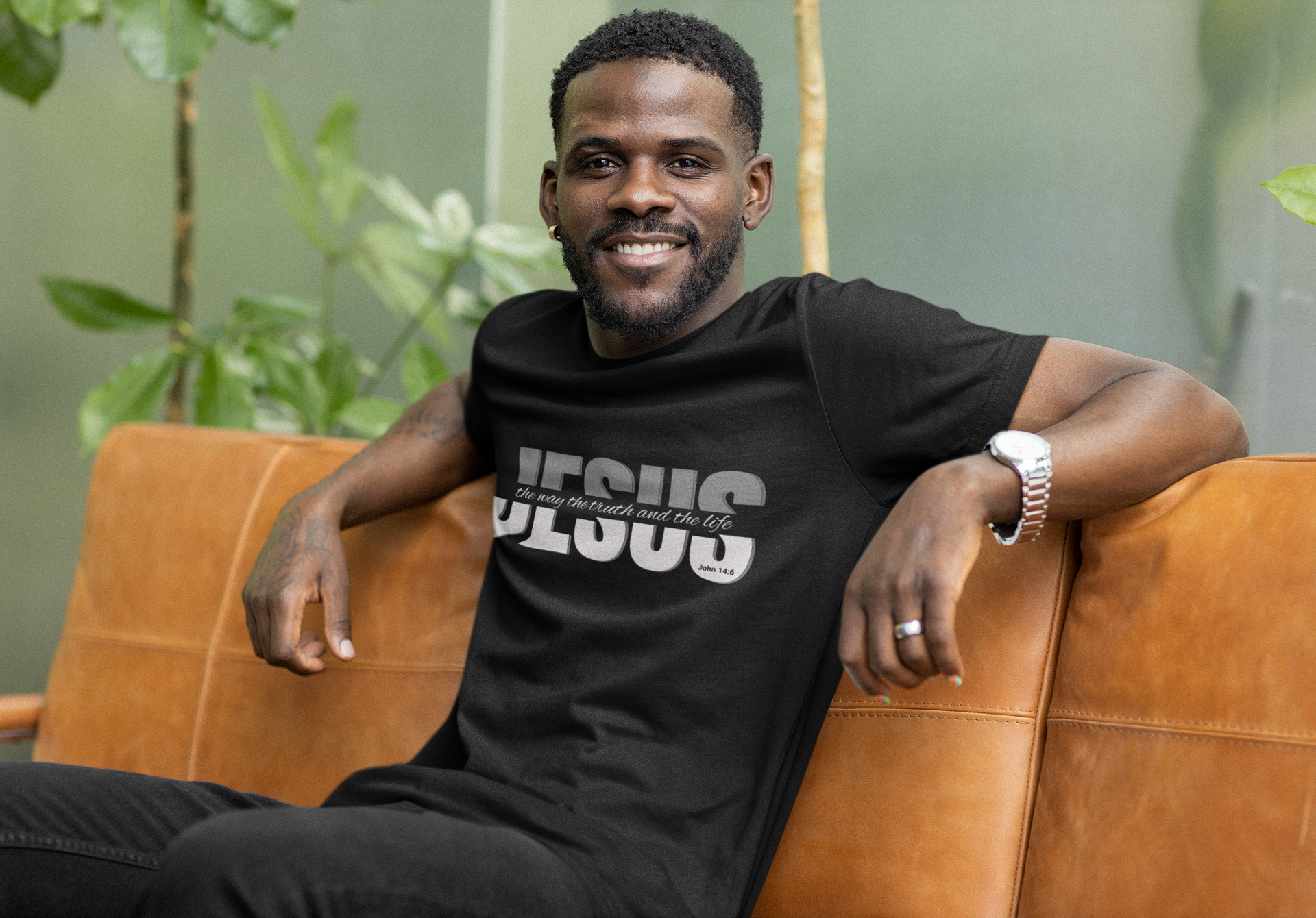 Jesus Christian T-Shirt – “The Way, The Truth, The Life”, Casual Christianity T-Shirt, Comfortable Cotton Shirt, Inspirational Gift for Believers, Everyday Wear Top
