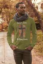 Fall for Jesus He Never Leaves Tee - Faith-Based Apparel for Fall, Religious Gift, Christian T-Shirt, Inspirational Clothing, [...]