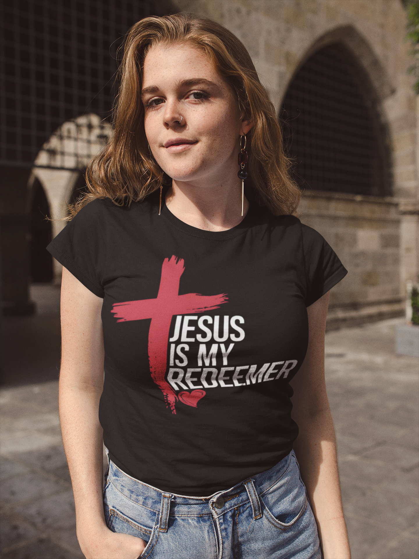 Jesus Is My Redeemer Christian T-Shirt, Bold Cross & Heart Faith Graphic Tee, Jesus is My Redeemer Graphic Shirt, Inspirational Gift for Believers, Casual [...]